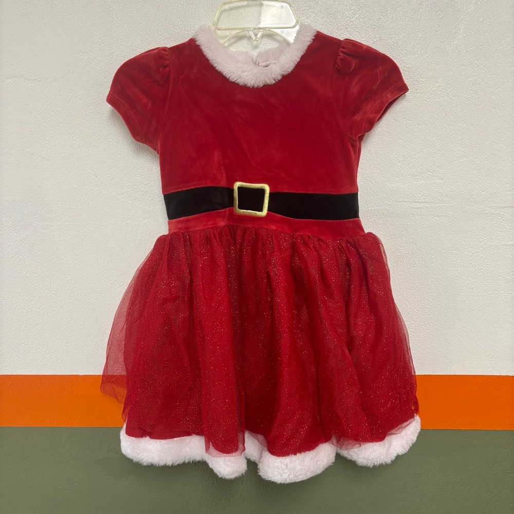 Festive Girls Santa Dress